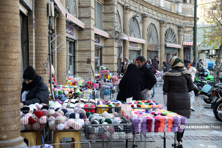 کاموا فروشی های میدان حسن اباد