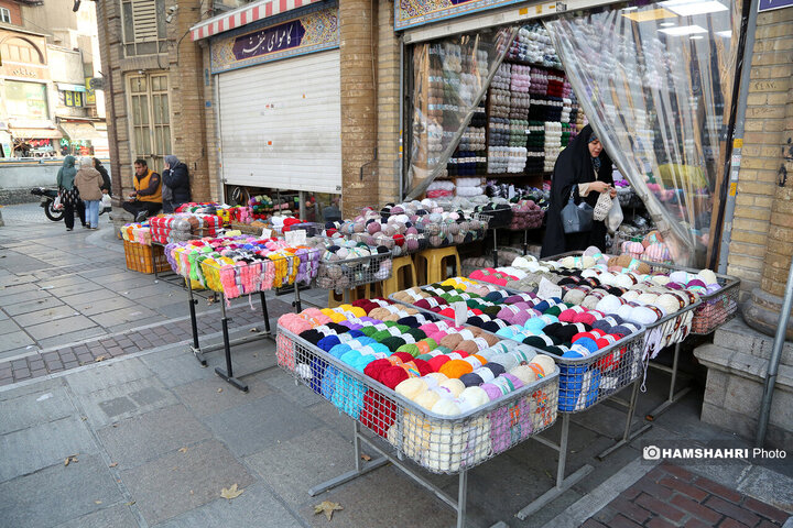 کاموا فروشی های میدان حسن اباد