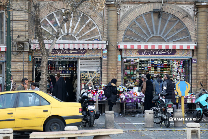 کاموا فروشی های میدان حسن اباد