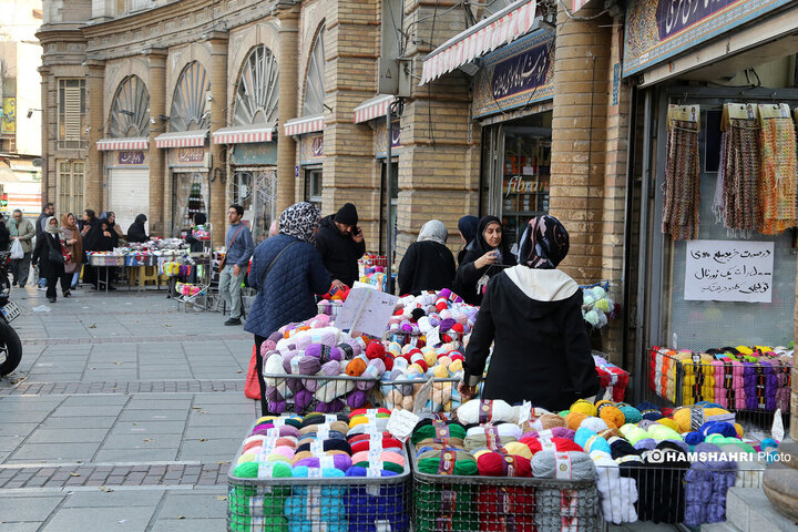 کاموا فروشی های میدان حسن اباد