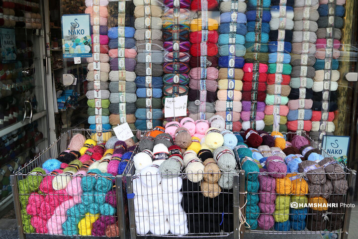 کاموا فروشی های میدان حسن اباد