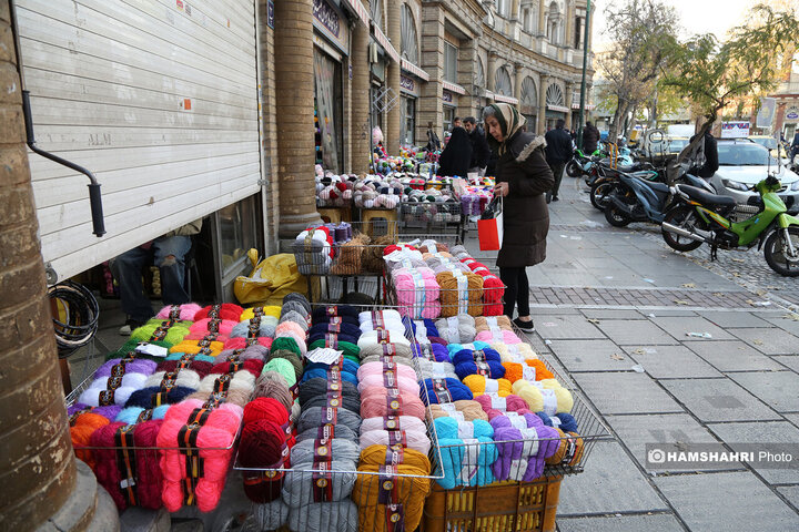 کاموا فروشی های میدان حسن اباد