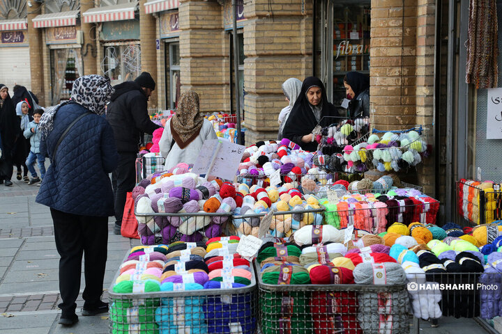 کاموا فروشی های میدان حسن اباد