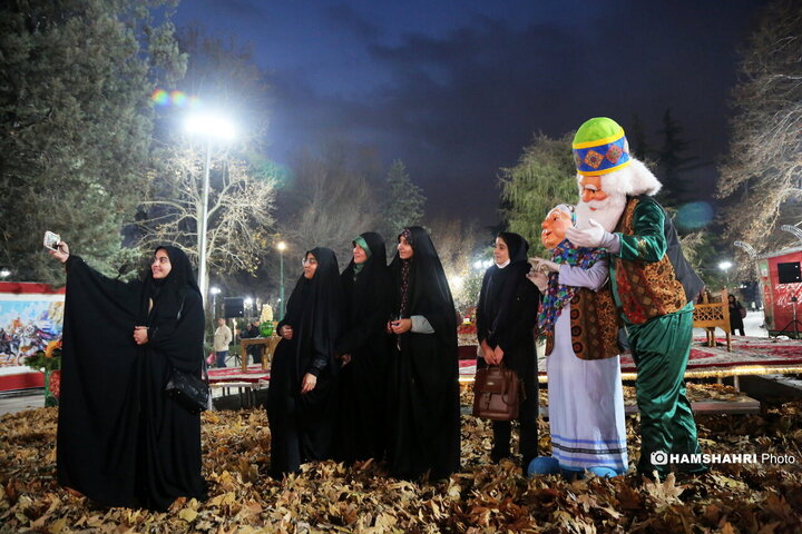 افتتاح پروژه های نورپردازی و شب یلدا در بوستان ملت