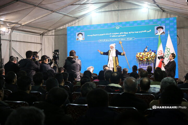 افتتاح پروژه های نورپردازی و شب یلدا در بوستان ملت