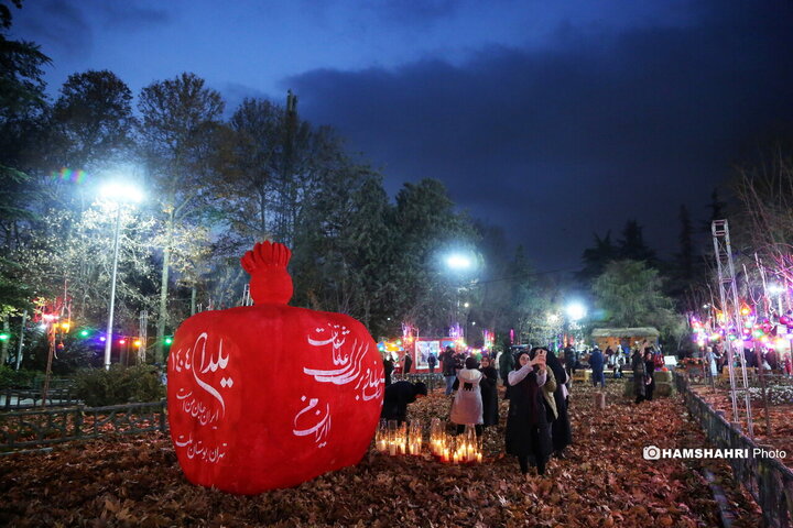 افتتاح پروژه های نورپردازی و شب یلدا در بوستان ملت