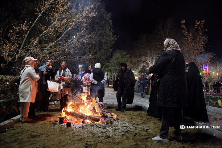 افتتاح پروژه های نورپردازی و شب یلدا در بوستان ملت