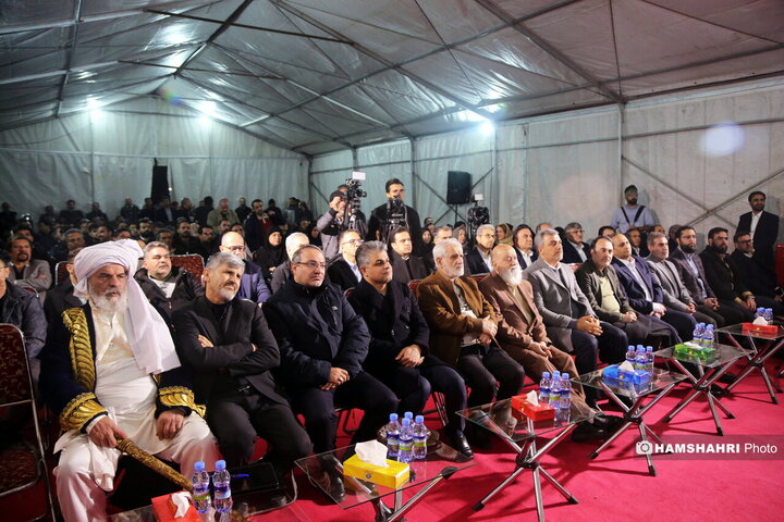 افتتاح پروژه های نورپردازی و شب یلدا در بوستان ملت