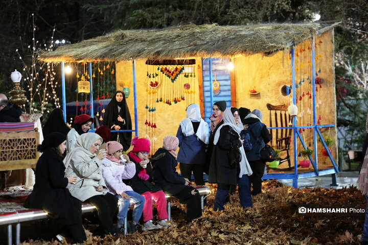 افتتاح پروژه های نورپردازی و شب یلدا در بوستان ملت