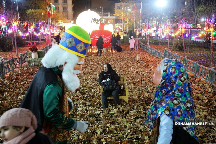 افتتاح پروژه های نورپردازی و شب یلدا در بوستان ملت