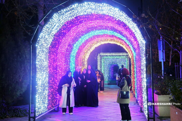 افتتاح پروژه های نورپردازی و شب یلدا در بوستان ملت