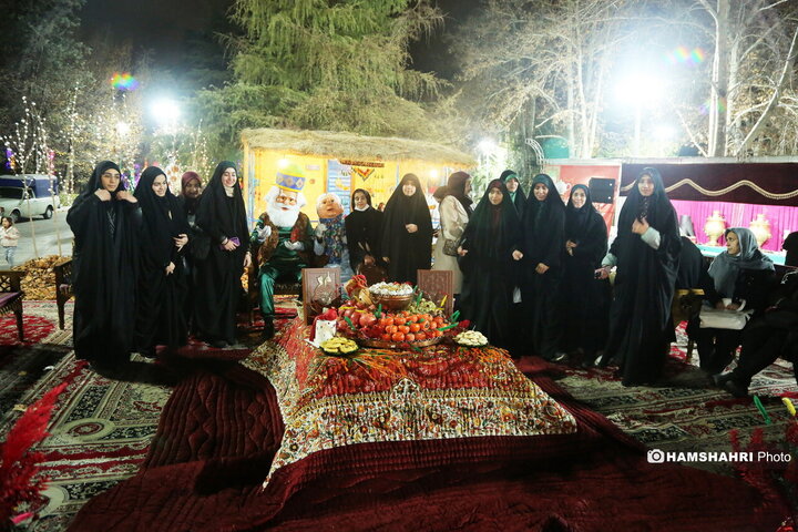 افتتاح پروژه های نورپردازی و شب یلدا در بوستان ملت