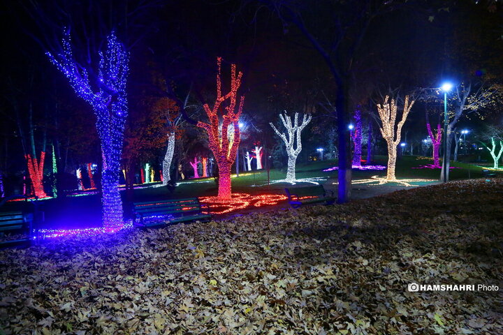 افتتاح پروژه های نورپردازی و شب یلدا در بوستان ملت