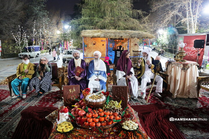 افتتاح پروژه های نورپردازی و شب یلدا در بوستان ملت