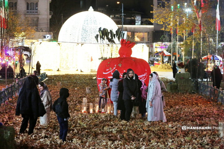 افتتاح پروژه های نورپردازی و شب یلدا در بوستان ملت