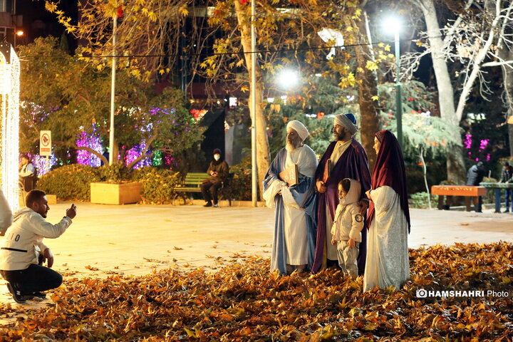 افتتاح پروژه های نورپردازی و شب یلدا در بوستان ملت