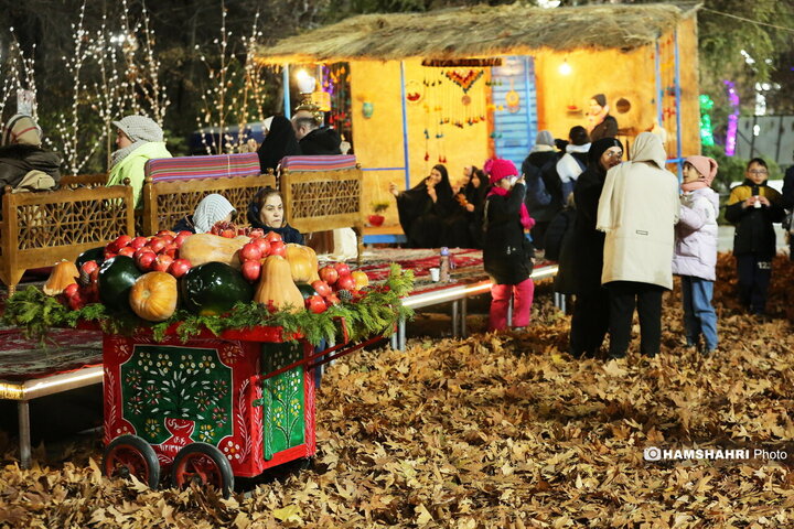 افتتاح پروژه های نورپردازی و شب یلدا در بوستان ملت