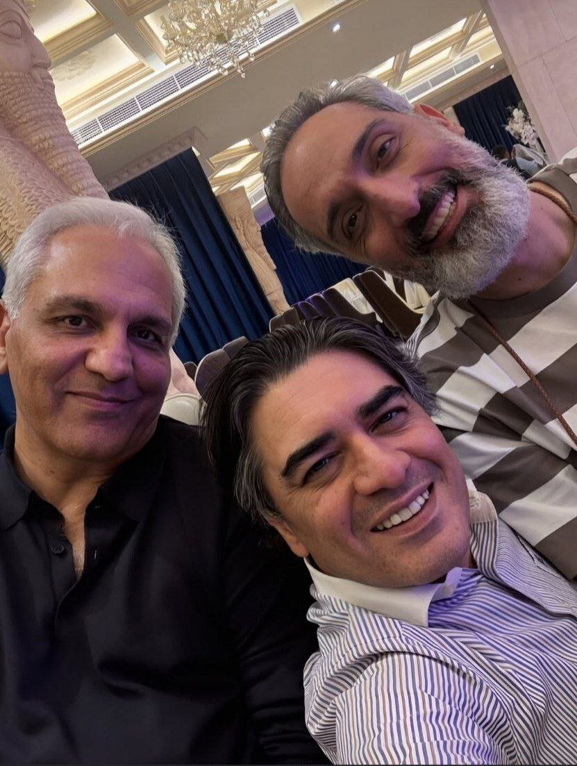 سلفی جدید سامان احتشامی در کنار مهران مدیری و ژوله | عکس