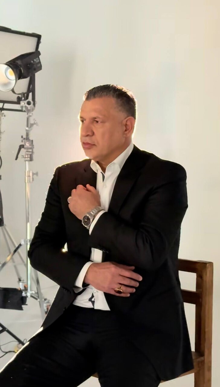 علی دایی مدل شد؛‌تصویری شیک از شهریار + عکس