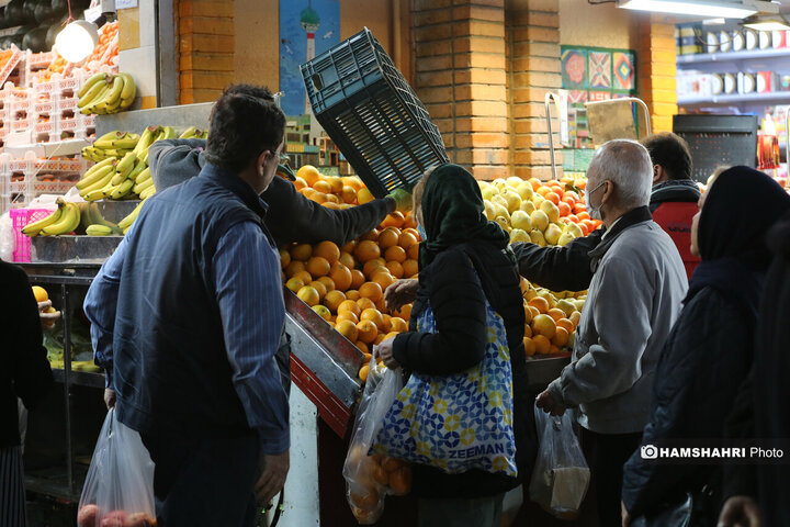 بازار میوه و تره بار جلال آل احمد در آستانه شب یلدا