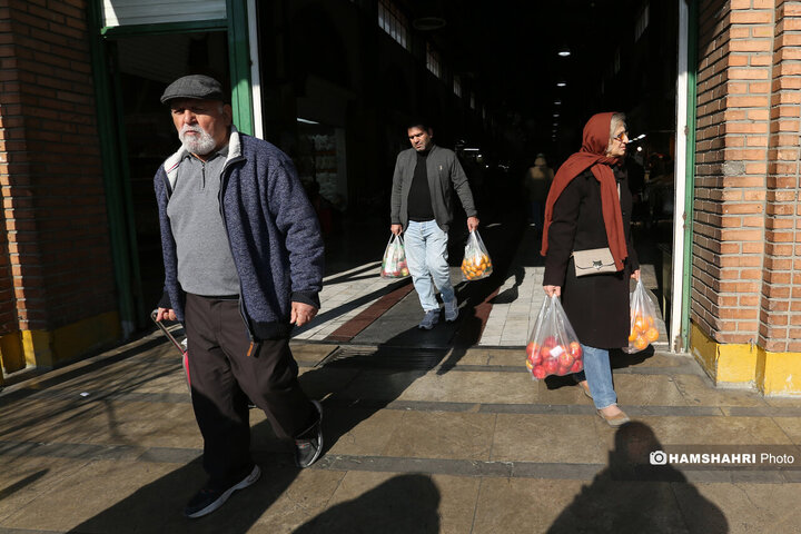 بازار میوه و تره بار جلال آل احمد در آستانه شب یلدا