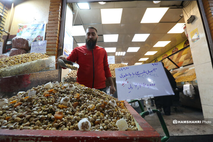 بازار میوه و تره بار جلال آل احمد در آستانه شب یلدا