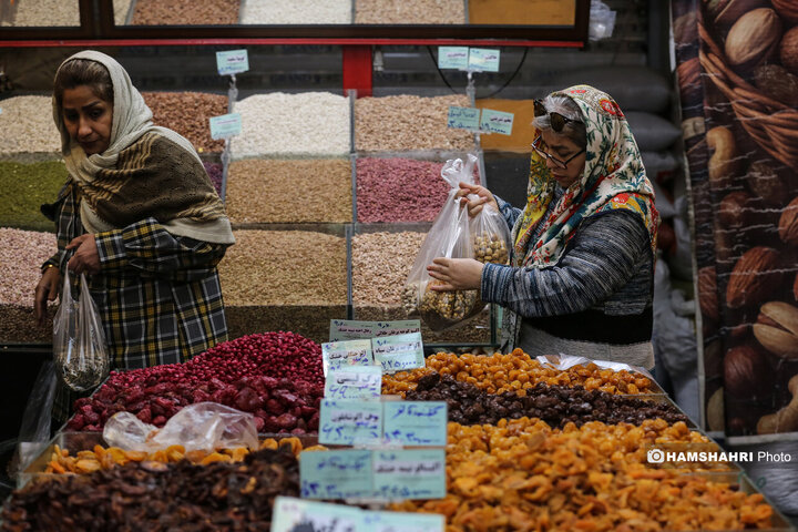 بازار میوه و تره بار جلال آل احمد در آستانه شب یلدا