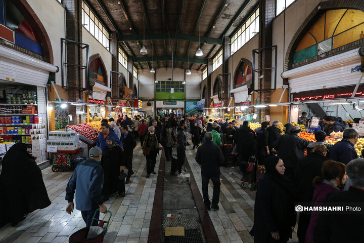 بازار میوه و تره بار جلال آل احمد در آستانه شب یلدا