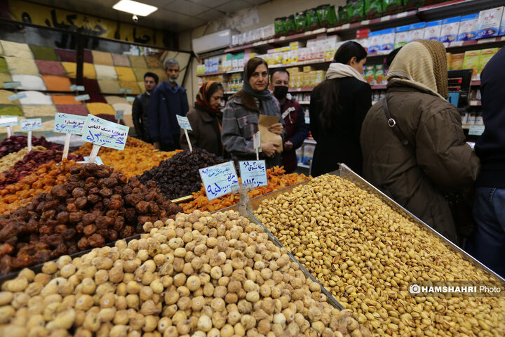 بازار میوه و تره بار جلال آل احمد در آستانه شب یلدا
