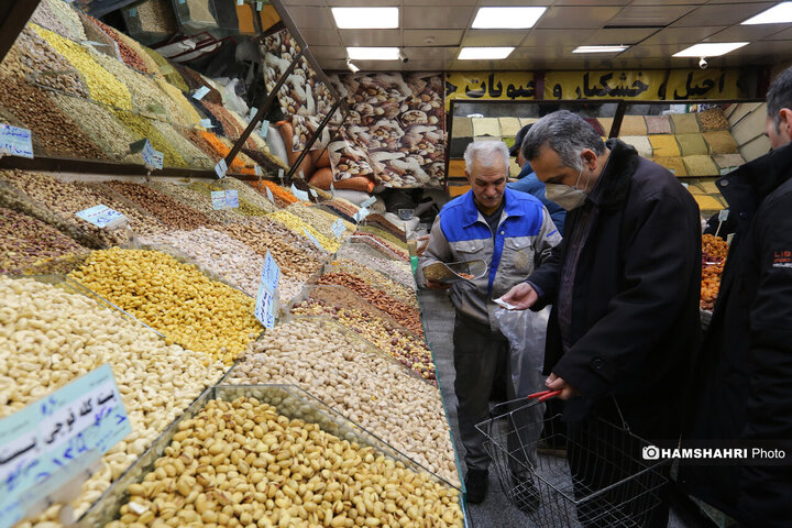 بازار میوه و تره بار جلال آل احمد در آستانه شب یلدا