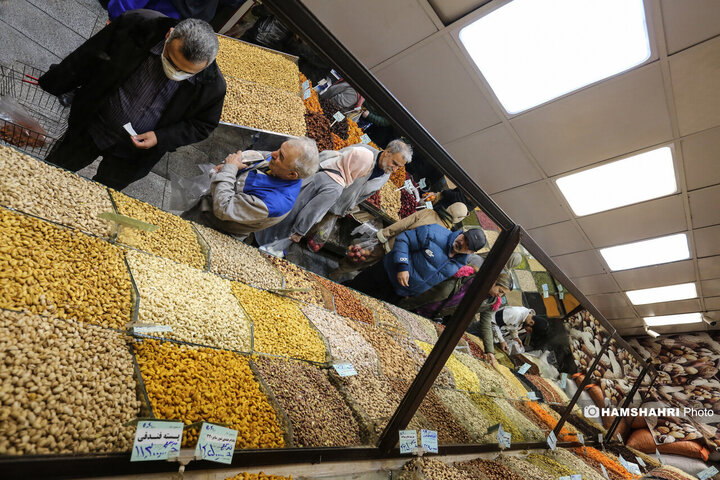 بازار میوه و تره بار جلال آل احمد در آستانه شب یلدا