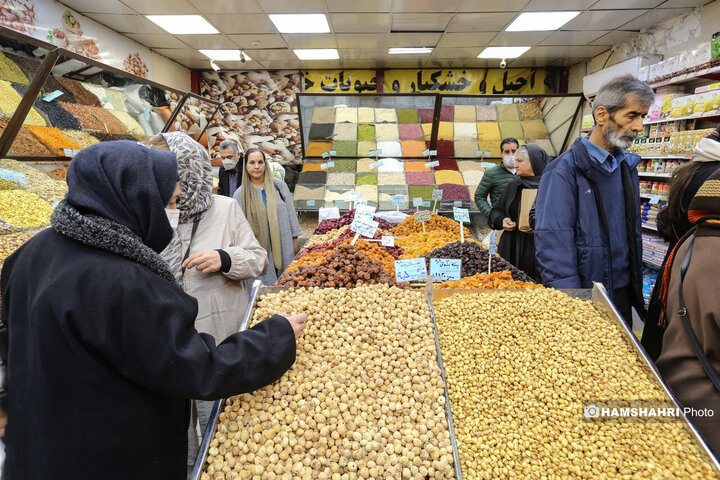 بازار میوه و تره بار جلال آل احمد در آستانه شب یلدا