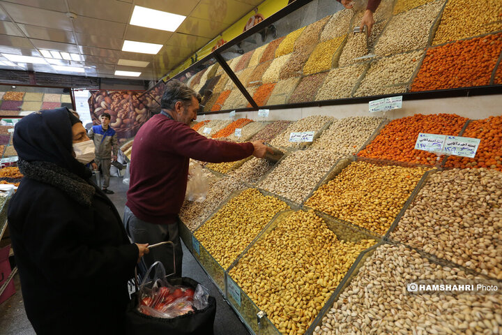 بازار میوه و تره بار جلال آل احمد در آستانه شب یلدا