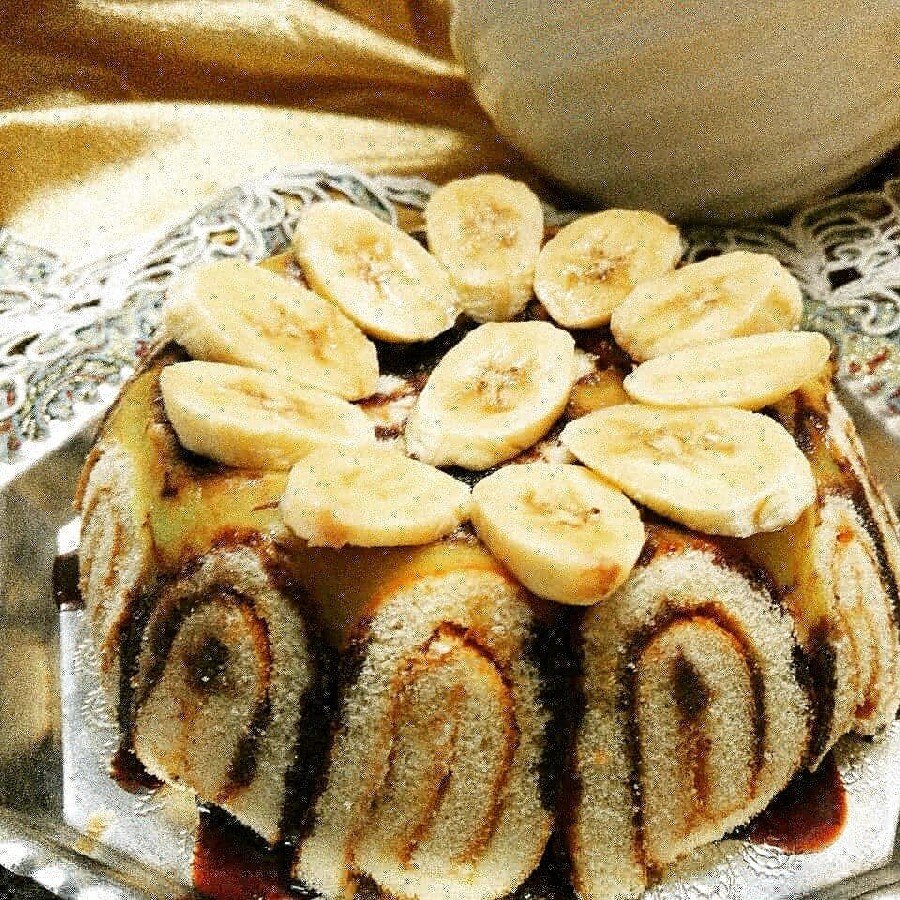 دسر شارلوت سلطنتی برای شب یلدا | دسر یخچالی لاکچری با طعم موز و گردو