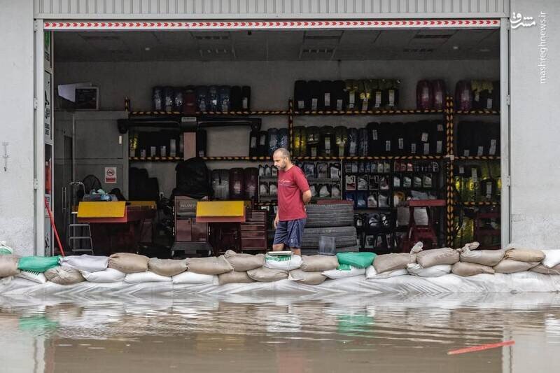 دبی غرق در آب؛ خیابانها مسدود شدند | تصاویر