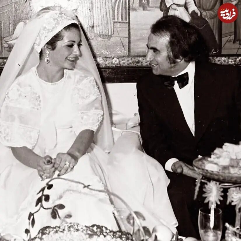 عکس بیتا فرهی در روز عروسیاش ؛ سال ۱۳۵۲ | مدل لباس عروس را ببینید