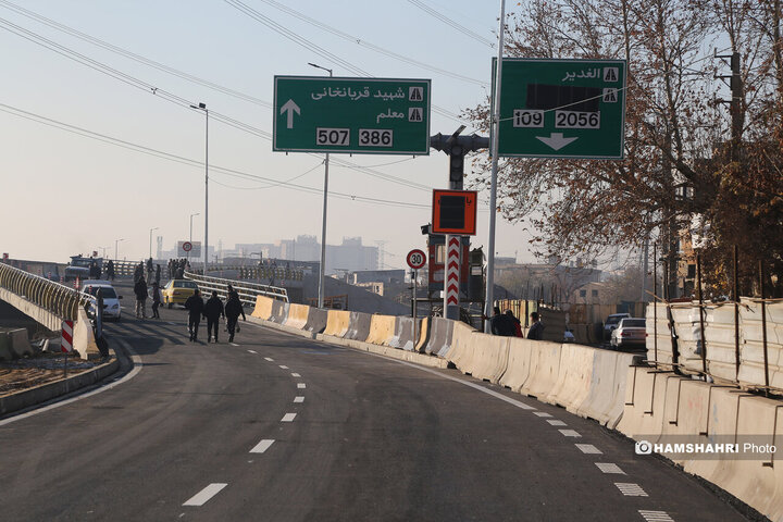 بهره برداری از فاز دوم بزرگراه شهید بروجردی