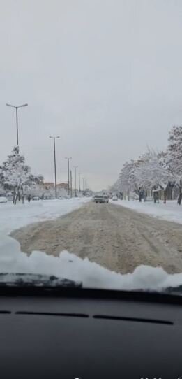 نخستین برف زمستانی این شهر را پوشاند؛ حجم برف را ببینید | تصاویر