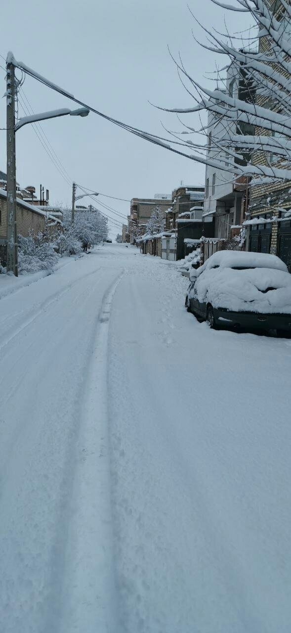 نخستین برف زمستانی این شهر را پوشاند؛ حجم برف را ببینید | تصاویر