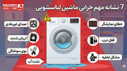 ۶ نشانه خرابی ماشین لباسشویی که باید به آن اهمیت داد