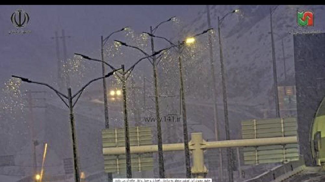 امروز؛ شدت برف محور چالوس و طالقان | ببینید