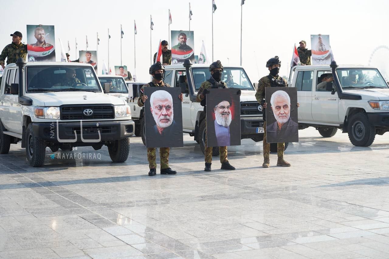 تشییع نمادین شهیدان سلیمانی و المهندس در بغداد | تصاویر