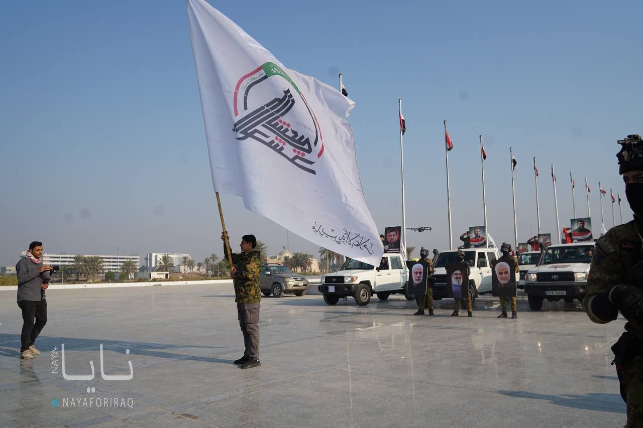 تشییع نمادین شهیدان سلیمانی و المهندس در بغداد | تصاویر