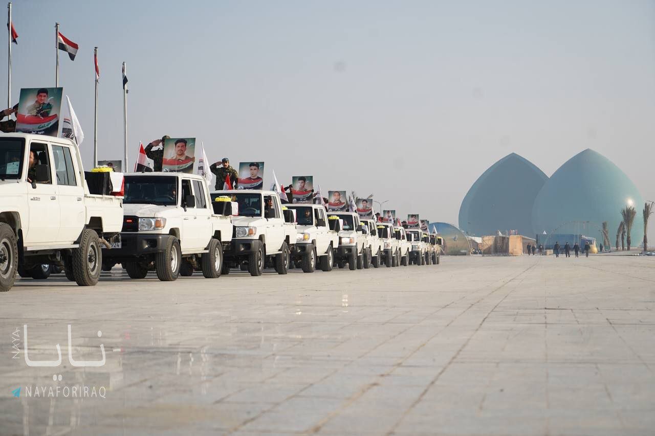 تشییع نمادین شهیدان سلیمانی و المهندس در بغداد | تصاویر