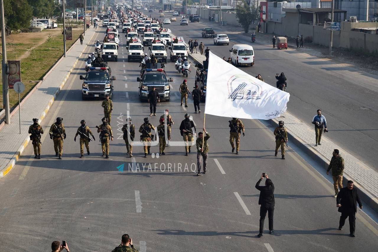 تشییع نمادین شهیدان سلیمانی و المهندس در بغداد | تصاویر