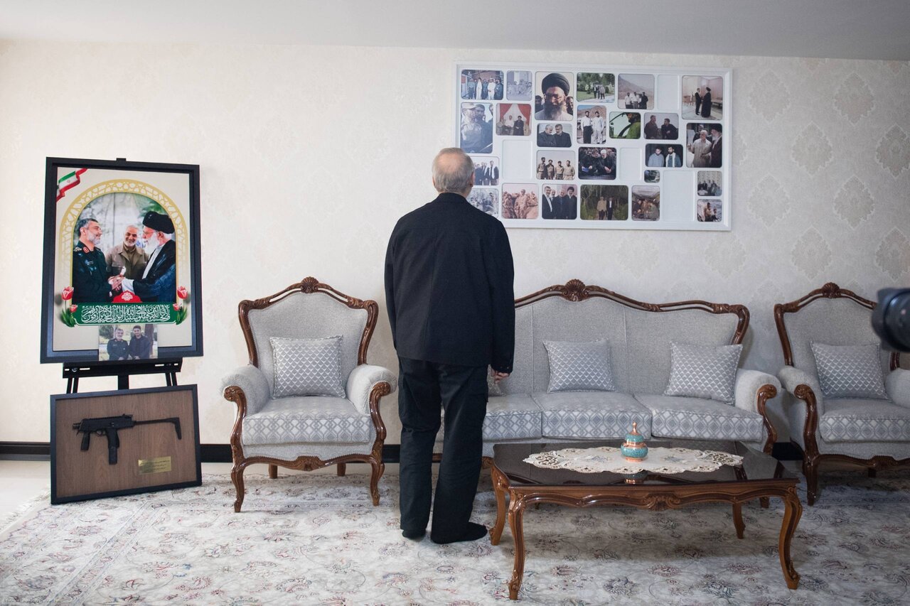 دیدار لاریجانی با خانواده فرماندهان شهید هوافضای سپاه | تصاویر