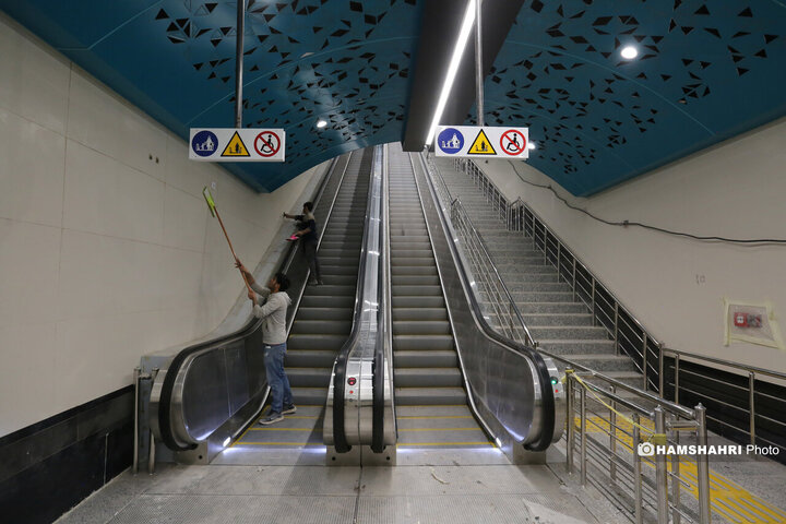 مراحل پایانی بهره برداری از ایستگاه مترو سرباز