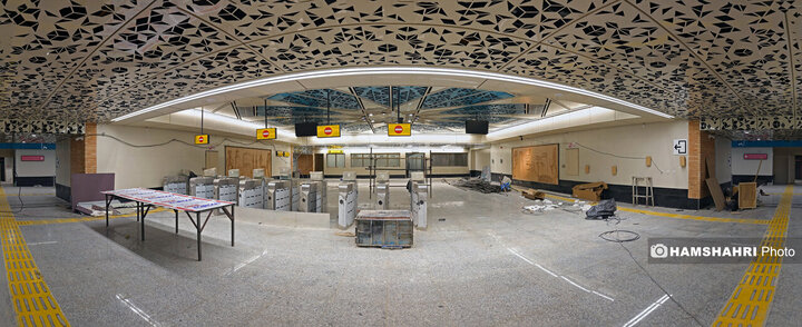 مراحل پایانی بهره برداری از ایستگاه مترو سرباز