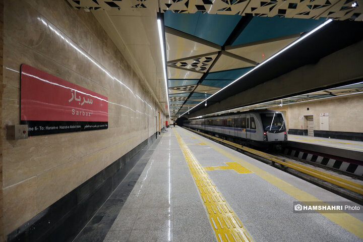 مراحل پایانی بهره برداری از ایستگاه مترو سرباز