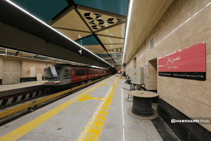 مراحل پایانی بهره برداری از ایستگاه مترو سرباز